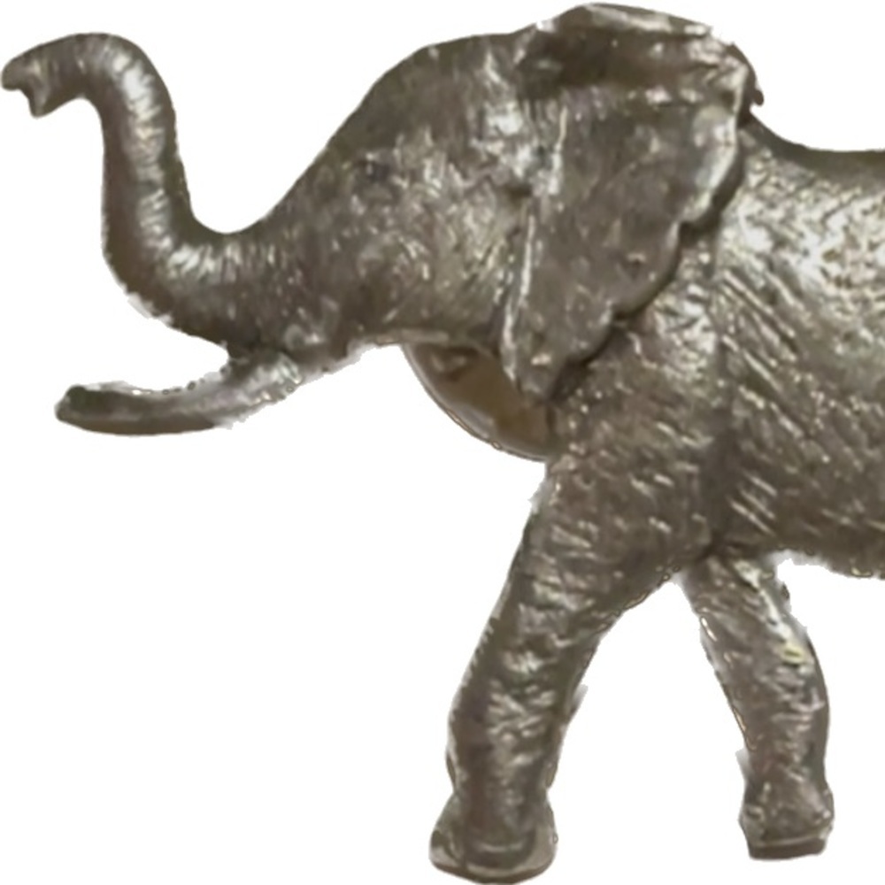 Vintage GG Harris Pewter Elephant Pin Vintage